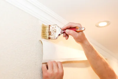 Pose de papier peint à Lahas — revêtements muraux et toiles de verre